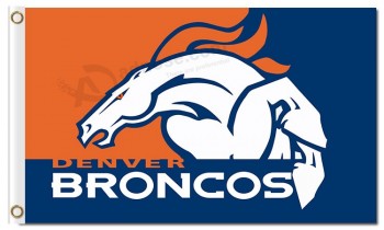 Custom high-end NFL Denver Broncos 3'x5' polyester flags turnround broncos