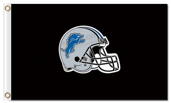 Custom high-end NFL Detroit Lions 3'x5' polyester flags helmet