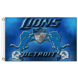 Custom high-end NFL Detroit Lions 3'x5' polyester flags #94 Lawrence Jackson