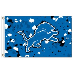 Custom cheap NFL Detroit Lions 3'x5' polyester flags ink spots