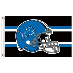 Custom cheap NFL Detroit Lions 3'x5' polyester flags helmet