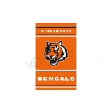 Atacado personalizado nfl cincinnati bengals 3'x5 'bandeiras de poliéster bandeiras verticais