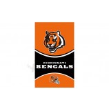 Atacado personalizado nfl cincinnati bengals 3'x5 'bandeiras de poliéster verticais