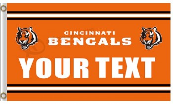 Großhandelsgewohnheit nfl Cincinnati Bengals 3'x5 Polyester kennzeichnet Ihren Text