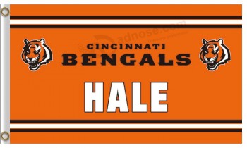 Großhandel benutzerdefinierte nfl Cincinnati Bengals 3'x5 'Polyester Fahnen Bengalen Hale
