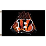 Nfl cincinnati bengals 3'x5 'poliéster bandeiras luvas para venda