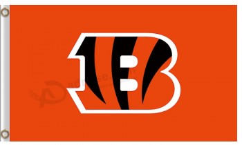 NFL Cincinnati Bengals 3'x5' polyester flags capital B tiger stripes for sale