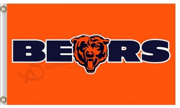 Custom NFL Chicago Bears 3'x5' polyester flags letters bears for sale