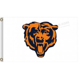 Nfl chicago personalizado lleva osos de poliéster de 3'x5 'para la venta
