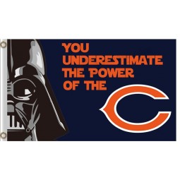 Custom NFL Chicago Bears 3'x5' polyester flags star wars for sale