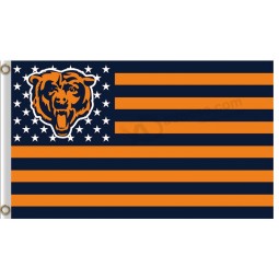 Custom NFL Chicago Bears 3'x5' polyester flags bear stars stripes for sale