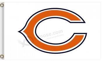 NFL Chicago Bears 3'x5' polyester flags C with white background for sale