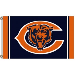 NFL Chicago Bears 3'x5' polyester flags capital C with bear for sale