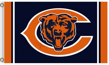NFL Chicago Bears 3'x5' polyester flags capital C with bear for sale