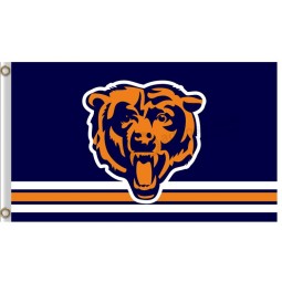 Wholesale custom high-end NFL Chicago Bears 3'x5' polyester flags big logo