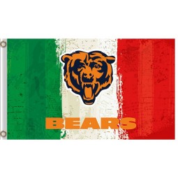 Wholesale custom high-end NFL Chicago Bears 3'x5' polyester flags three colors