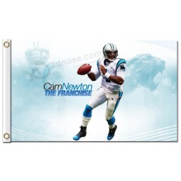 Custom high-end NFL Carolina Panthers 3'x5' polyester flags Cam the Franchise