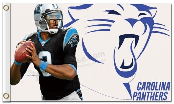 Custom high-end NFL Carolina Panthers 3'x5' polyester flags 2# memeber