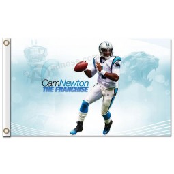 Custom high-end NFL Carolina Panthers 3'x5' polyester flags Cam Newton the Franchise