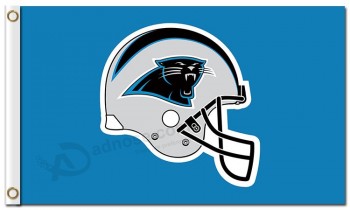 Custom high-end NFL Carolina Panthers 3'x5' polyester flags upwarp