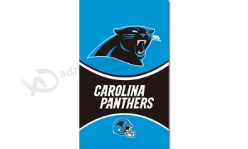 NFL Carolina Panthers 3'x5' polyester flags vertical banner