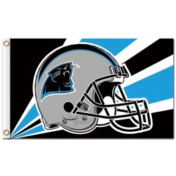 NFL Carolina Panthers 3'x5' polyester flags helmet radioactive rays