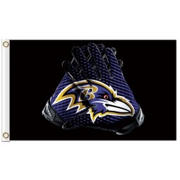 NFL Baltimore Ravens 3'x5' polyester flags gloves for sale