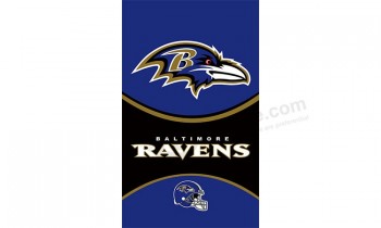 NFL Baltimore Ravens 3'x5' polyester flags vertical flag for sale