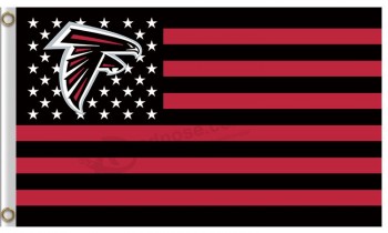 Custom high-end NFL Atlanta Falcons3'x5' polyester flag stars and stripes