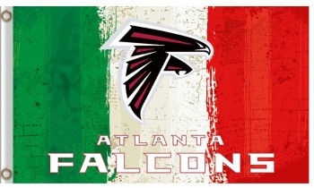 Personalizado alto-End nfl atlanta falcons3'x5 'bandera de poliéster de tres colores
