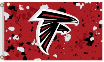 Custom high-end NFL Atlanta Falcons3'x5' polyester flag ink dots