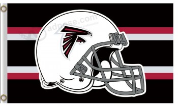 Alto personalizzato-Casco da baseball in poliestere fine nfl atlanta falcons3'x5 '