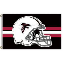 Custom high-end NFL Atlanta Falcons3'x5' polyester flag helment BIG helmet