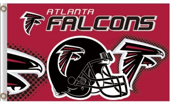 定制高-结束nfl atlanta falcons3'x5'聚酯旗帜