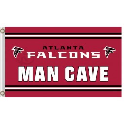 Haut personnalisé-Fin nfl atlanta faucons3'x5 'drapeau polyester man cave