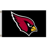 Personalizado nfl arizona cardenales 3'x5 'bandera de poliéster logotipo de pájaro grande