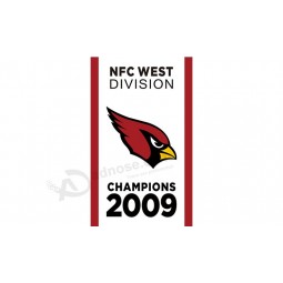 Custom cheap NFL Arizona Cardinals 3'x5' polyester flag champions 2009