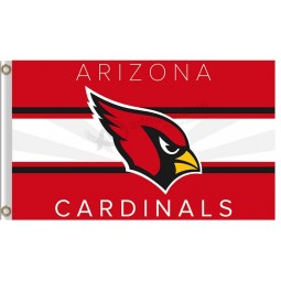 Wholesale high-end NFL Arizona Cardinals 3'x5' polyester flag white stripe at middle