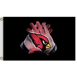 Wholesale high-end NFL Arizona Cardinals 3'x5' polyester flag gloves