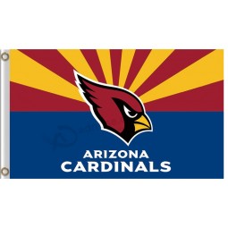Wholesale high-end NFL Arizona Cardinals 3'x5' polyester flag radioactive rays go up