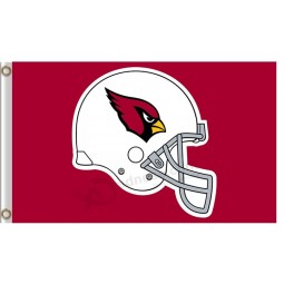 Haut de gros-Fin nfl arizona cardinals 3 'x 5' casque de drapeau en polyester upwarp