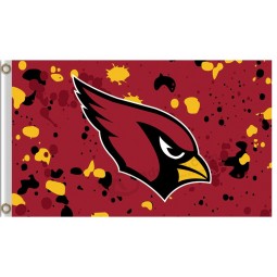 Wholesale high-end NFL Arizona Cardinals 3'x5' polyester flag ink dot