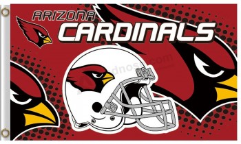 NFL Arizona Cardinals 3'x5' polyester flag helmet