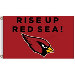 NFL Arizona Cardinals 3'x5' polyester flag rise up red sea