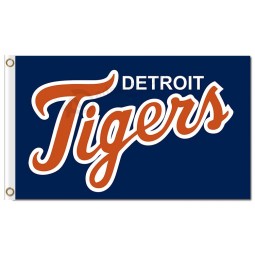 Haut de gros-Fin mlb detroit tigers 3'x5 'polyester drapeaux nom de l'équipe