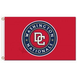 Wholesale cheap MLB Washington Nationals 3'x5' polyester flags round logo DC