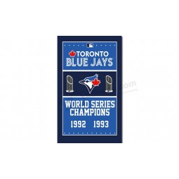 MLB Toronto Blue Jays 3'x5' polyester flags champion years for custom sale