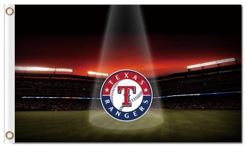 Mlb texas rangers 3'x5 'стадион полиэфирных флагов для индивидуальной продажи