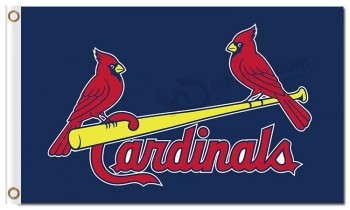 Mlb st.Louis cardinals 3'x5 'bandiere in poliestere 2 cardinali