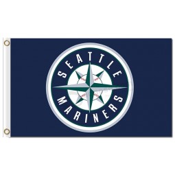 MLB Seattle Mariners 3'x5' polyester flags logo